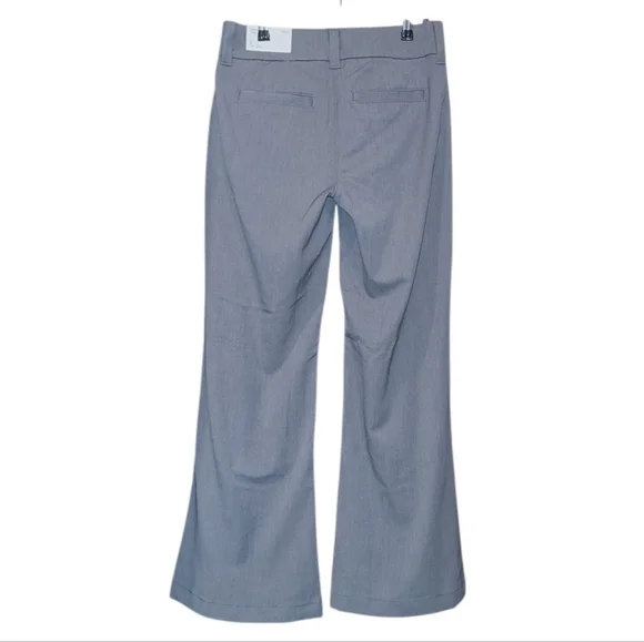 Women's AE Baggy Flare Stretch Poppy Trousers 2 *SHORT* Grey NWT's! - Picture 4 of 15